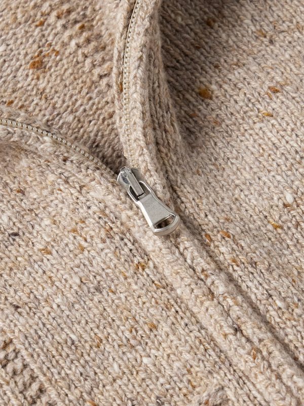 Lifeline Merino Wool and Cashmere-Blend Zip-Up Cardigan - CU Lifeline Merino Wool and Cashmere-Blend Zip-Up Cardigan - CU