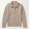 Lifeline Merino Wool and Cashmere-Blend Zip-Up Cardigan Lifeline Merino Wool and Cashmere-Blend Zip-Up Cardigan