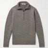 Wool and Linen-Blend Half-Zip Sweater Wool and Linen-Blend Half-Zip Sweater