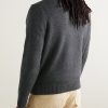 Wool and Linen-Blend Half-Zip Sweater - BK Wool and Linen-Blend Half-Zip Sweater - BK