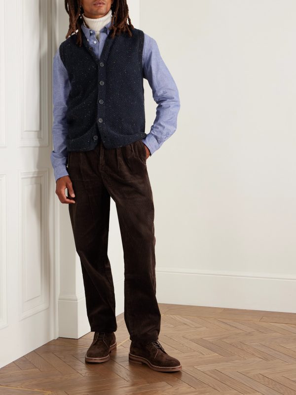 Breidin Merino Wool and Cashmere-Blend Gilet - OU Breidin Merino Wool and Cashmere-Blend Gilet - OU
