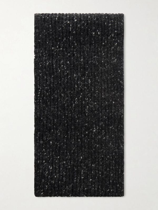 Ribbed Cashmere Scarf