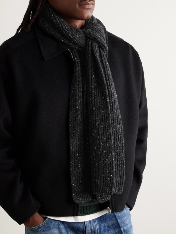 Ribbed Cashmere Scarf - OU
