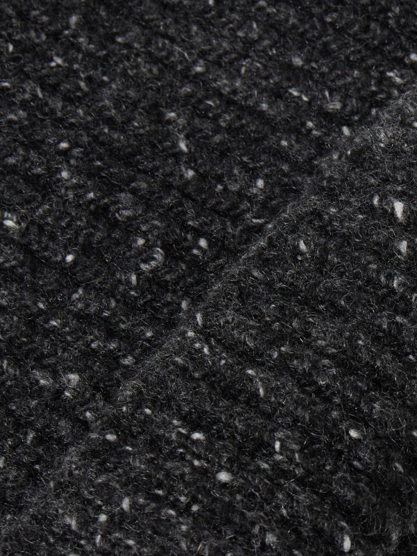 Ribbed Donegal Cashmere Beanie - CU Ribbed Donegal Cashmere Beanie - CU
