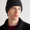 Ribbed Donegal Cashmere Beanie - OU Ribbed Donegal Cashmere Beanie - OU