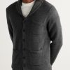 New Pub Jacket Wool and Linen-Blend Cardigan - FR