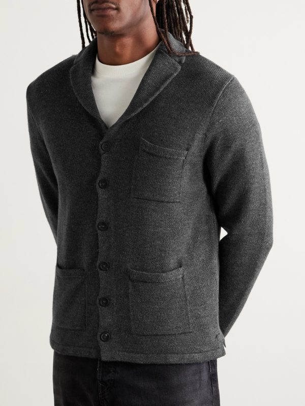 New Pub Jacket Wool and Linen-Blend Cardigan - FR