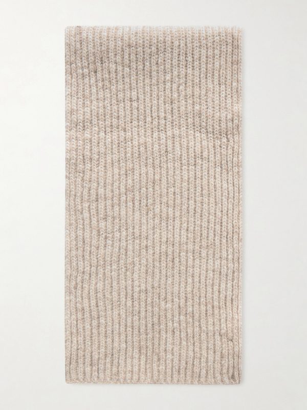 Ribbed Cashmere Scarf