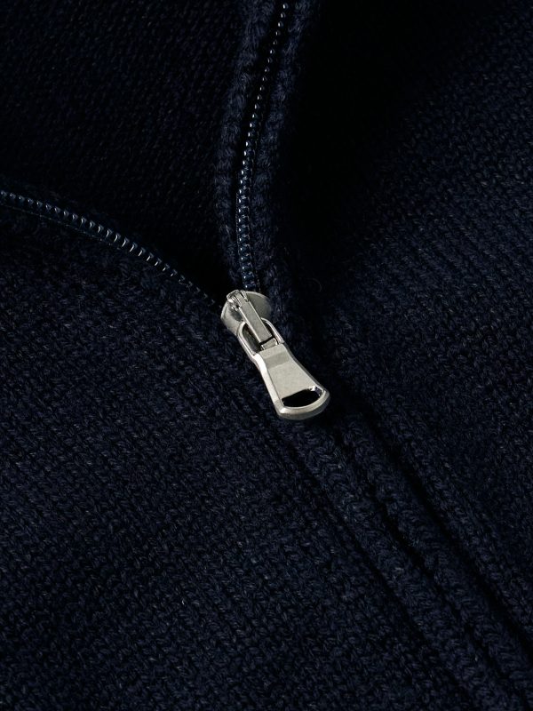 Wool and Linen-Blend Zip-Up Cardigan - CU