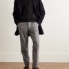 Ridges Slim-Fit Cable-Knit Merino Wool and Cashmere-Blend Aran Sweater - OU Ridges Slim-Fit Cable-Knit Merino Wool and Cashmere-Blend Aran Sweater - OU