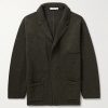 Unstructured Merino Wool and Cashmere-Blend Cardigan Unstructured Merino Wool and Cashmere-Blend Cardigan