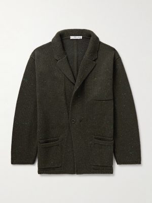 Unstructured Merino Wool and Cashmere-Blend Cardigan Unstructured Merino Wool and Cashmere-Blend Cardigan