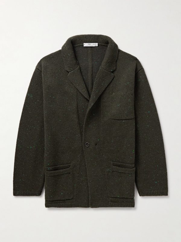 Unstructured Merino Wool and Cashmere-Blend Cardigan Unstructured Merino Wool and Cashmere-Blend Cardigan