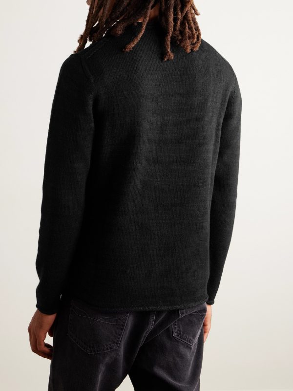 Wool and Linen-Blend Sweater - BK Wool and Linen-Blend Sweater - BK