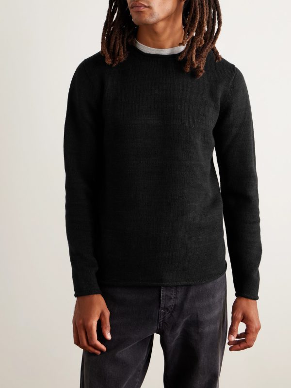 Wool and Linen-Blend Sweater - FR Wool and Linen-Blend Sweater - FR