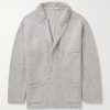 Unstructured Merino Wool and Cashmere-Blend Cardigan Unstructured Merino Wool and Cashmere-Blend Cardigan