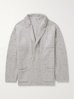 Unstructured Merino Wool and Cashmere-Blend Cardigan Unstructured Merino Wool and Cashmere-Blend Cardigan