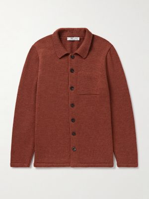 Wool and Linen-Blend Cardigan