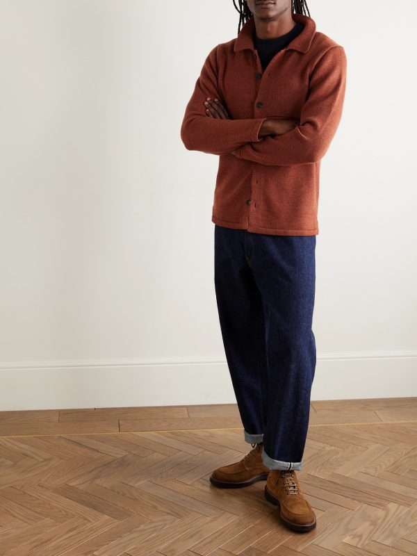 Wool and Linen-Blend Cardigan - OU