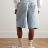 Skater Straight-Leg Denim Shorts - BK Skater Straight-Leg Denim Shorts - BK