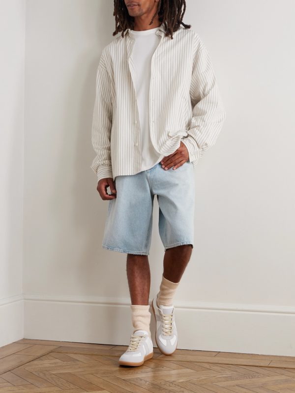 Skater Straight-Leg Denim Shorts - OU Skater Straight-Leg Denim Shorts - OU