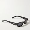 Rectangular-Frame Acetate Sunglasses - FR