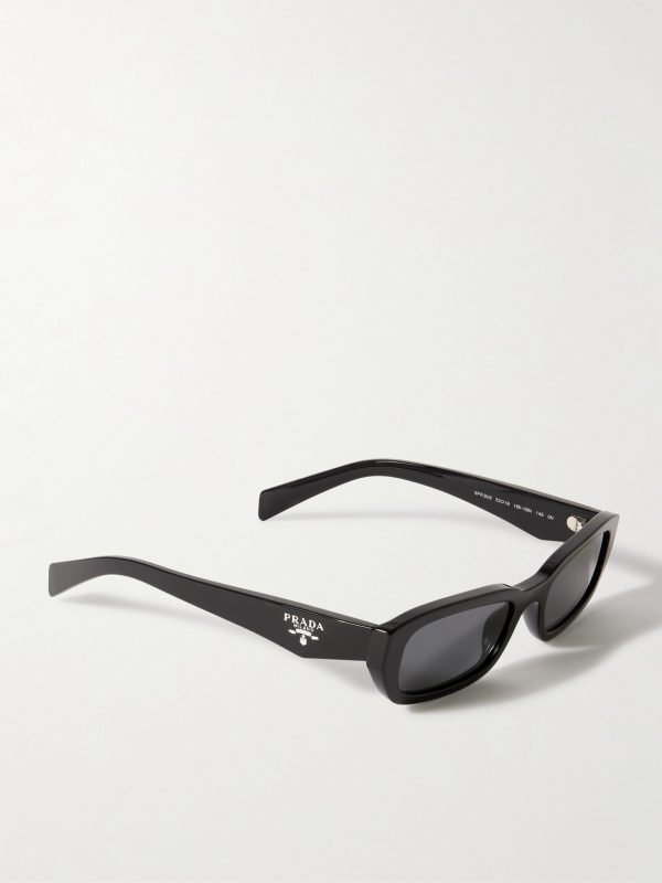 Rectangular-Frame Acetate Sunglasses - FR
