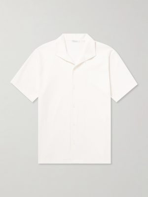 Convertible-Collar Cotton-Piqué Polo Shirt Convertible-Collar Cotton-Piqué Polo Shirt