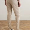 Straight-Leg Garment-Dyed Cotton-Blend Twill Chinos - BK Straight-Leg Garment-Dyed Cotton-Blend Twill Chinos - BK
