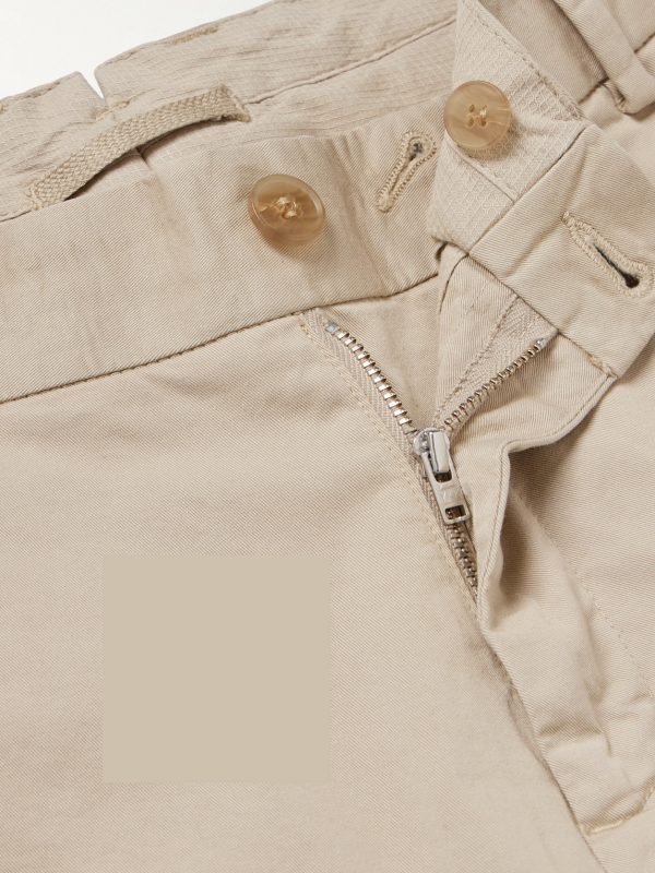 Straight-Leg Garment-Dyed Cotton-Blend Twill Chinos - E1 Straight-Leg Garment-Dyed Cotton-Blend Twill Chinos - E1