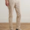 Straight-Leg Garment-Dyed Cotton-Blend Twill Chinos - FR Straight-Leg Garment-Dyed Cotton-Blend Twill Chinos - FR