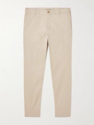 Straight-Leg Garment-Dyed Cotton-Blend Twill Chinos Straight-Leg Garment-Dyed Cotton-Blend Twill Chinos
