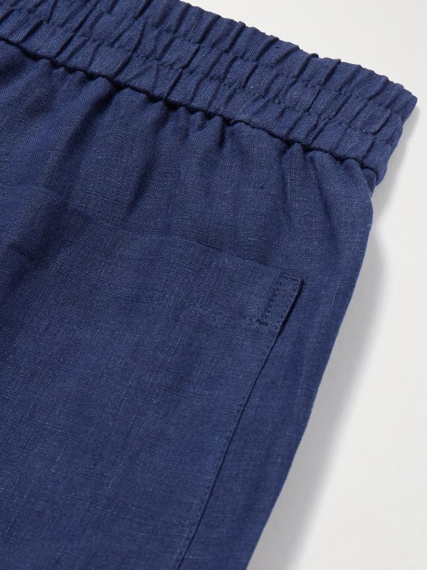 Straight-Leg Linen Shorts - CU