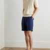 Straight-Leg Linen Shorts - OU