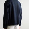 Wool-Blend Seersucker Shirt Jacket - BK