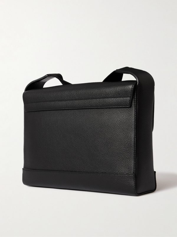Chiltern Small Full-Grain Leather Messenger Bag - BK
