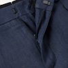 Tapered Pleated Linen Suit Trousers - E1 Tapered Pleated Linen Suit Trousers - E1