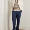 Tapered Pleated Linen Suit Trousers - OU Tapered Pleated Linen Suit Trousers - OU