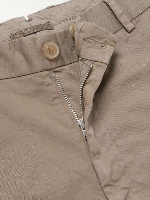 Straight-Leg Garment-Dyed Cotton-Blend Twill Chino Shorts - E1 Straight-Leg Garment-Dyed Cotton-Blend Twill Chino Shorts - E1