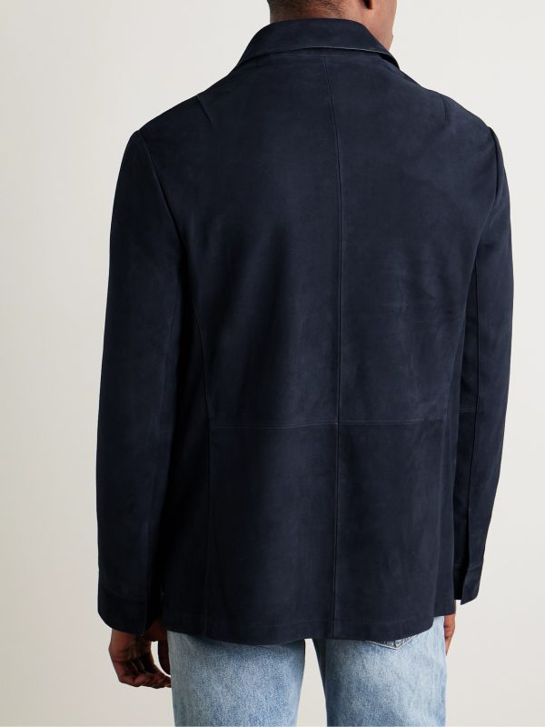 Suede Shirt Jacket - BK Suede Shirt Jacket - BK