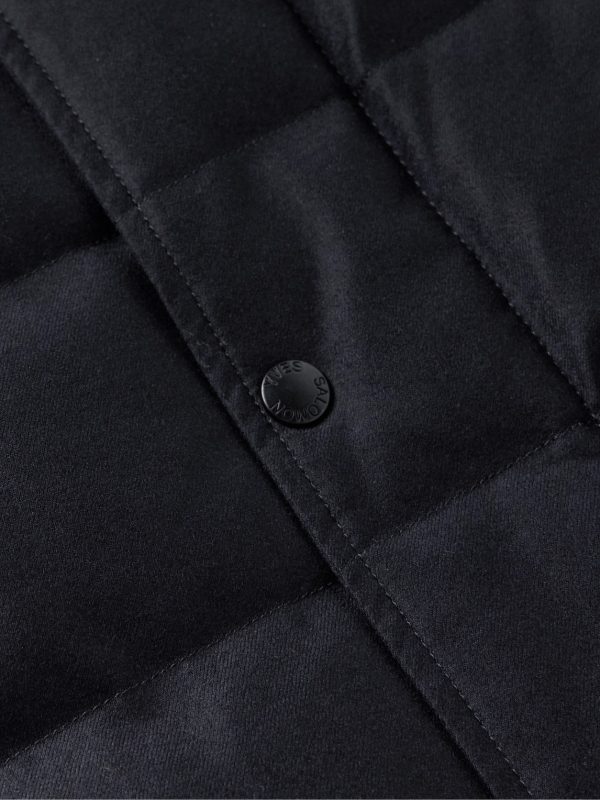 Quilted Green Storm System® Wool and Silk-Blend Twill Down Jacket - CU