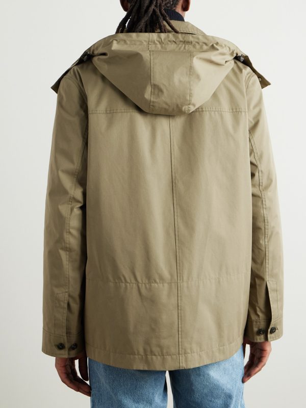 Cotton-Blend Twill Parka - BK