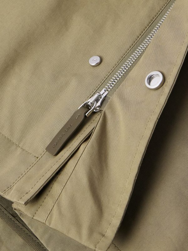Cotton-Blend Twill Parka - E1