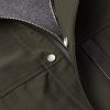 Leather-Trimmed Woven Jacket - CU Leather-Trimmed Woven Jacket - CU