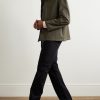 Leather-Trimmed Woven Jacket - OU Leather-Trimmed Woven Jacket - OU