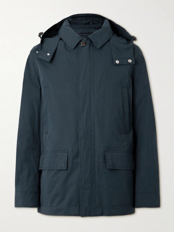 Cotton-Blend Twill Parka