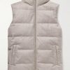 Leather-Trimmed Quilted Green Storm System® Wool and Silk-Blend Down Gilet Leather-Trimmed Quilted Green Storm System® Wool and Silk-Blend Down Gilet