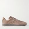BW Army Suede-Trimmed Waxed-Canvas Sneakers BW Army Suede-Trimmed Waxed-Canvas Sneakers