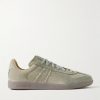 BW Army Suede-Trimmed Waxed-Canvas Sneakers BW Army Suede-Trimmed Waxed-Canvas Sneakers