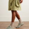 BW Army Suede-Trimmed Waxed-Canvas Sneakers - OU BW Army Suede-Trimmed Waxed-Canvas Sneakers - OU